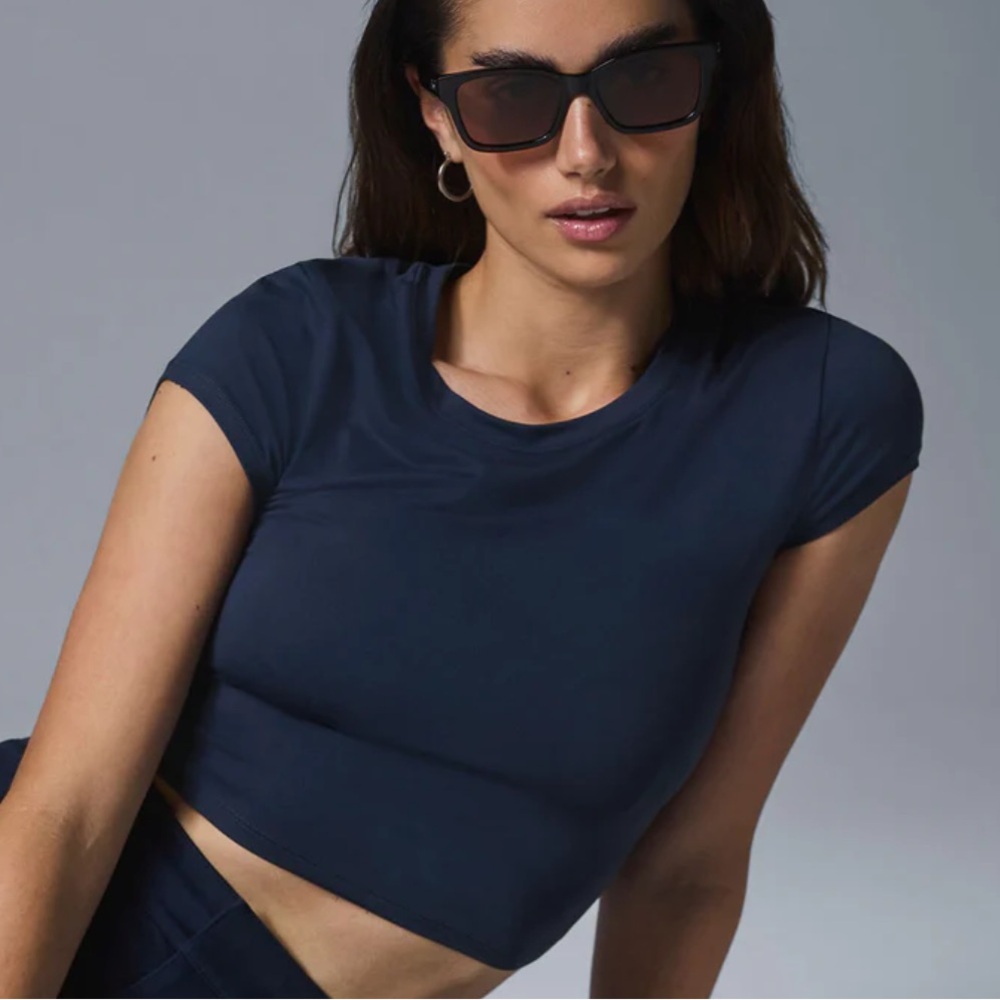 Alosoft Crop Finesse Short Sleeve Small
